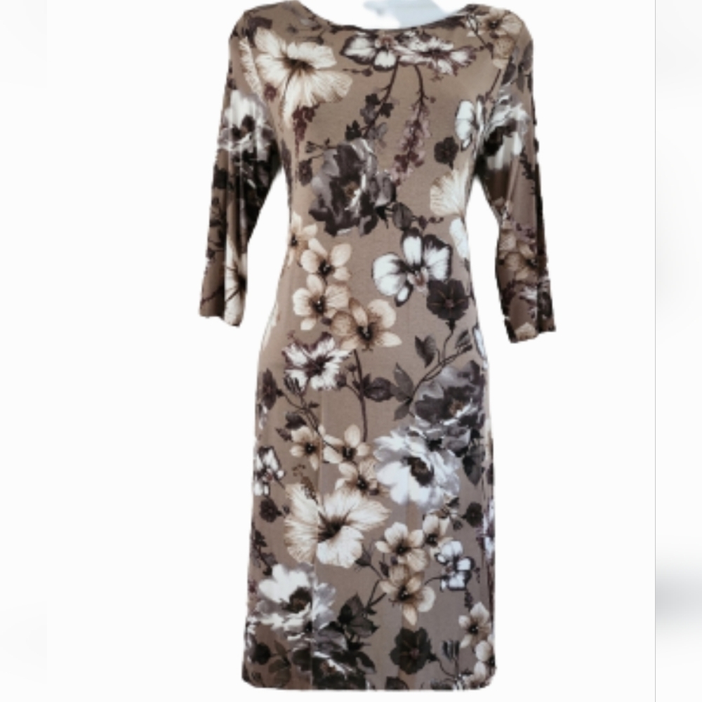 Roberto Chimenti Dezani Italy Floral Dress Stretch